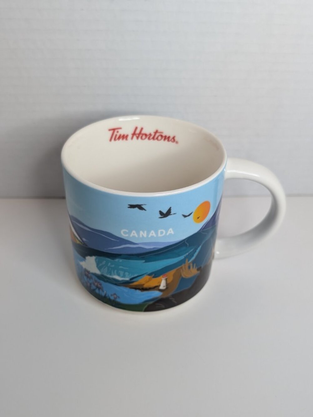 Tim Hortons Canada Travel Mug 16oz Ceramic Mug Canada Logo Travel Edition 2025
